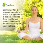 Zenrenu Organic Hemp Turmeric Joints & Muscle Cream with Arnica, MSM, Hemp Oil Extract, & 7 Essential Oils - Non Greasy & Fast Absorbing for Back, Neck, Elbows, Knees, & Hip 4 oz