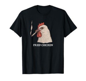 Fried Chicken 420 Smoking Marijuana, Funny Stoner, Weed Meme T-Shirt