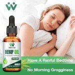 (2 Pack) Hemp Oil Drops High Potency - Maximum Strength Natural Hemp Seed Oil for Pain Relief, Sleep, Skin - with C02 Extraction, Vegan, Non-GMO Hemp Tincture