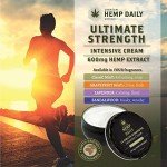 Premium Hemp Extract Daily Ultimate Strength Intensive Cream - Muscle, Knee, Joints, Back, Neck and Shoulder Rub - Organic Ingredients, Topical Lotion with Essential Oils - Lavender, Single 5oz
