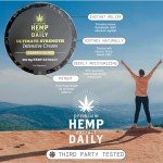 Premium Hemp Extract Daily Ultimate Strength Intensive Cream - Muscle, Knee, Joints, Back, Neck and Shoulder Rub - Organic Ingredients, Topical Lotion with Essential Oils - Lavender, Single 5oz