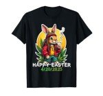 Stoned Easter bunny with joint 4/20 Marijuana Easter 420 T-Shirt
