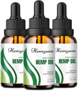 (3-Pack) Hemp Oil Drops High Potency - Relief Good Mood - Maximum Strength 1000,000 Natural Relax Hemp Oil - Organic Hemp Oils Tincture Extract - Vegan,Non-GMO Rich in Omega