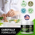 Health Revolution Hemp Arnica Cream Maximum Strength - Soothes Muscles, Joints, Feet, Nerve, Back, Knee, Hip, with Arnica, MSM, Emu, Turmeric - Expertly Formulated 4oz