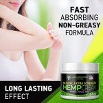 Health Revolution Hemp Arnica Cream Maximum Strength - Soothes Muscles, Joints, Feet, Nerve, Back, Knee, Hip, with Arnica, MSM, Emu, Turmeric - Expertly Formulated 4oz