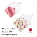 Generic Colors of Marijuana Leaf 5D Diamond Art Painting for Adults Full Drill Round Diamond Paint by Number Kits for Beginners Gems Cross Stitch for Wall Decor 11.8x15.8inch(1)