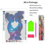 Generic Colors of Marijuana Leaf 5D Diamond Art Painting for Adults Full Drill Round Diamond Paint by Number Kits for Beginners Gems Cross Stitch for Wall Decor 11.8x15.8inch(1)