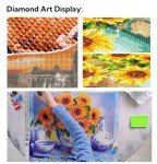 Generic Colors of Marijuana Leaf 5D Diamond Art Painting for Adults Full Drill Round Diamond Paint by Number Kits for Beginners Gems Cross Stitch for Wall Decor 11.8x15.8inch(1)