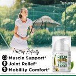 Hemp Cream by Eclipse - Help Support Relieve Discomfort in Knees, Joints, and Lower Back - Natural Hemp Extract Cream - Made in USA - 1 Pack
