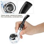 BigBigMe Tobacco Pipe, Blue and White Smoking Pipe, Mini Tobacco Pipe Tobacco Durable Pipe Classic Retro Sailor Pipe Wood Pipe Accessories