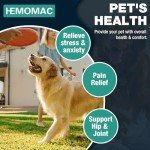 HEMOMAC Hemp Oil for Dogs & Cats - Hip Joints Support Organic Hemp Oil Drop Help for Pet Аnxiety, Pain, Stress, Sleep, Arthritis, Seizures Relief, Calming Treats(Natural)