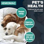 HEMOMAC Hemp Oil for Dogs & Cats - Hip Joints Support Organic Hemp Oil Drop Help for Pet Аnxiety, Pain, Stress, Sleep, Arthritis, Seizures Relief, Calming Treats(Natural)