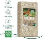 Small Pet Select Hemp HURD Ultra-Premium Chicken Bedding, Biodegradable Chicken Coop Animal Bedding, Eco Friendly Odor Control, 18 lb