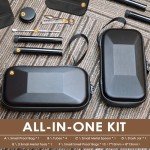 Neapelep Smell Proof Box All in One, Stylish Smell Proof Case Travel-Friendly, Discreet Air Tight Containers, Waterproof Scentproof Case Gifts Black