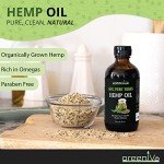 GreenIVe Organically Grown Hemp Oil 224,000mg Glass Bottle Vegan Omegas 100% Pure Cold Pressed (8oz)