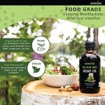 GreenIVe Organically Grown Hemp Oil 224,000mg Glass Bottle Vegan Omegas 100% Pure Cold Pressed (8oz)