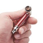 2pc Short Realistic Wood Grain Tobacco Pipe With Cleaner Tamper Tool Black Bag, 3 inch Smoking Pipe Accessories Kit