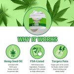 Hempvana Maximum Strength Relief Cream. Hemp Seed Oil for Muscles & Joints, AS-SEEN-ON-TV, Odor-Free, Non-Greasy, Long-Lasting Relief