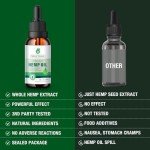 (2 Pack) Hemp Oil Drops Premium Organic Maximum Strength, High Potency 100% Natural,Organic Tincture with Vegan, Non-GMO