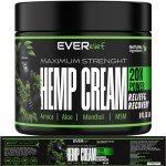Hemp Cream Maximum Strength Relief Cream 8 OZ - Relieve Knee, Hip, Joint, Muscle & Lower Back Pain Support | Natural Lotion Made in USA with Hemp Oil, MSM, Turmeric and Arnica.