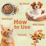 (2-Pack) Organic Hemp Oil for Dogs and Cats - Pet Hemp Drops for Anxiety Relief, Stress,Pain, Calming, Sleep, Arthritis - Treats Chews - Support Hip and Joint Health - Rich in Omega 3-6-9