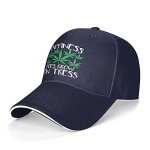 TQPTGD Marijuana Stoner Cannabis Weed 420 Funny Unisex Adult Fashion Baseball Cap Fashion Adjustable Dad Hat Sport Cap Navy