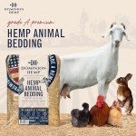 Dominion Hemp Premium Hemp Bedding for Chicken Coops 10+ Cubic Feet (285L) - USA-Grown & Processed - Nesting Boxes for Chickens, Rabbits, Guinea Pigs, Hamsters, Reptiles, and Brooders - 1 Pack