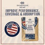 Dominion Hemp Premium Hemp Bedding for Chicken Coops 10+ Cubic Feet (285L) - USA-Grown & Processed - Nesting Boxes for Chickens, Rabbits, Guinea Pigs, Hamsters, Reptiles, and Brooders - 1 Pack