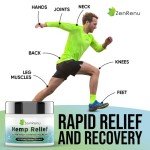 Hemp Cream Maximum Strength - Menthol Rub with Hemp Oil, Arnica, Lavender, Aloe Vera, Kava Kava, & Camphor - Natural Hemp Muscle Rub Cream for Skin, Muscles & Joints - ZenRenu, 4 oz