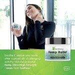 Hemp Cream Maximum Strength - Menthol Rub with Hemp Oil, Arnica, Lavender, Aloe Vera, Kava Kava, & Camphor - Natural Hemp Muscle Rub Cream for Skin, Muscles & Joints - ZenRenu, 4 oz