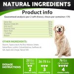 Hemp Calming Chews for Dogs with Anxiety and Stress - 170 Dog Calming Treats - Storms, Barking, Separation - Valerian Root - Melatonin - Hemp Oil - Dog Anxiety Relief - Made in USA | Soft Chews