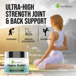 Hemp Cream Maximum Strength - Menthol Rub with Hemp Oil, Arnica, Lavender, Aloe Vera, Kava Kava, & Camphor - Natural Hemp Muscle Rub Cream for Skin, Muscles & Joints - ZenRenu, 4 oz