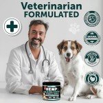 Hemp Calming Chews for Dogs - Dog Calming Chews - Dog Anxiety Relief Treats with Hemp Oil, Turmeric, Valerian, Ginger - Health and Wellness Supplements for Dogs - Hip and Joint Support - 120 Treats