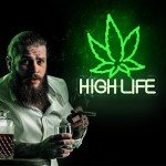 Chongart Weed Neon Sign, USB Powered Weed Decor for Wall, Marijuana Light Cannabis Wall Art Signs Suitable for 420 Friendly Room Decor, Bar, Game Room, Party