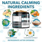 Hemp Calming Chews for Dogs with Anxiety and Stress - Dog Calming Treats - Dog Anxiety Relief - Storms, Fireworks, Thunder, Barking, Separation Aid - Valerian - Hemp Oil - Treats for Dogs - 120 Chews