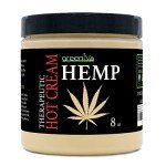 GreenIVe Hemp Hot Cream Massage Lotion Soothing and Moisturizing Joints, Muslces, and Wraps for Skin Tightning (8 oz Jar)
