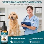 2 Packs - Pet Hemp Oil for Dogs and Cats - Anxiety, Stress Pain Holistic Inflammation Relief - for Joint Hip Arthritis, Calming Oil Drop - Organic Pets Treats