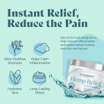 Clearbody Organics - USA Made Hemp Cream Maximum Strength 4 oz - Soothe Discomfort in Back, Muscles, Joints, Neck, Shoulder, Knee, Nerves - Natural Peppermint and Soothing Arnica Extract