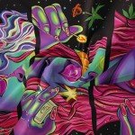 Hippie Hippy Wall Tapestry Trippy Smoking Tapestry Blacklight Tapestries for Stoner Bedroom Room Decor Weed Accessories Smoke Tapestrys Marijuana Cannabis High ST Poster Trippy Room Decor 29” x 37”