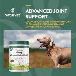 NaturVet Hemp Advanced Joint Health Dog Supplement Soft Chews –Helps Support Joint Health in Dogs – Includes Hemp Seed, Collagen, Glucosamine, MSM, Chondroitin, Omegas – 120 Ct.