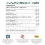 NaturVet Hemp Advanced Joint Health Dog Supplement Soft Chews –Helps Support Joint Health in Dogs – Includes Hemp Seed, Collagen, Glucosamine, MSM, Chondroitin, Omegas – 120 Ct.