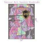 Trippy Tapestry Blacklight Weed Tapestry for Stoners Weed Decor Marijuana Cannabis Smoking Tapestries Hippie Hippy Wall Tapestries for Bedroom Trippy Room Decor Weed Accessories Gifts Poster 37”x 29”