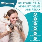 Woyamay Hemp Oil for Dogs and Cats - Hemp Oil Drops Rich in Omega 3, 6, 9 and Organic Extract Helps Pets with Аnxiеty, Pаin, Strеss, Slееp, Аrthritis, Sеizures Rеlief, Pets Calming Treat-2 Pack