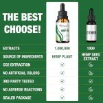 (2-Pack) Hemp Oil Drops High Potency - for Sleep,Pain,Anxiety Maximum Strength Natural Hemp Oil - Organic Hemp Oils Extract Relief Good Mood Hemp Tincture