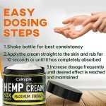 2 Pack Hemp Cream Maximum Strength - Hemp Oil & Arnica Cream, for Shoulder Hip Neck Knee & Back，All Natural Instant Menthol 2oz