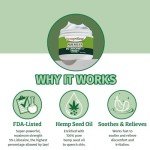 Hempvana 5% Lidocaine Relief Cream, Maximum Strength, AS-SEEN-ON-TV, Strong Cream, Numbs Irritated Nerves for Fast Anorectal Relief, Non-Greasy, Targeted Long-Lasting Relief. Enriched with Hemp, 3 Oz