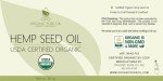 OPO Organic Hemp Seed Oil - 16 oz - USDA Certified Organic - Pure, Cold Pressed, Non-GMO, Extra Virgin, Vegan, Bulk Carrier Oil, Omega 3,6,9, Tinctures DIY Essential Oils Formulations Soap