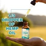 Hemp Oil High Potency - 3 Pack Maximum Strength Organic Hemp Drops for Adult Natural Relax - Relief Good Mood- Hemp Oils Tincture with Vegan, Non-GMO (Natural)