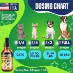 Pawious - Hemp Oil for Dogs and Cats - USDA Organic, Large 2oz Bottle, Made in USA - Omega 3, 6 and 9, Vitamins A and E - Hip and Joint Support - Anxiety, Arthritis and Seizures Relief, Calming Aid