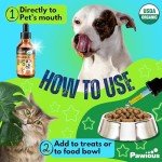 Pawious - Hemp Oil for Dogs and Cats - USDA Organic, Large 2oz Bottle, Made in USA - Omega 3, 6 and 9, Vitamins A and E - Hip and Joint Support - Anxiety, Arthritis and Seizures Relief, Calming Aid